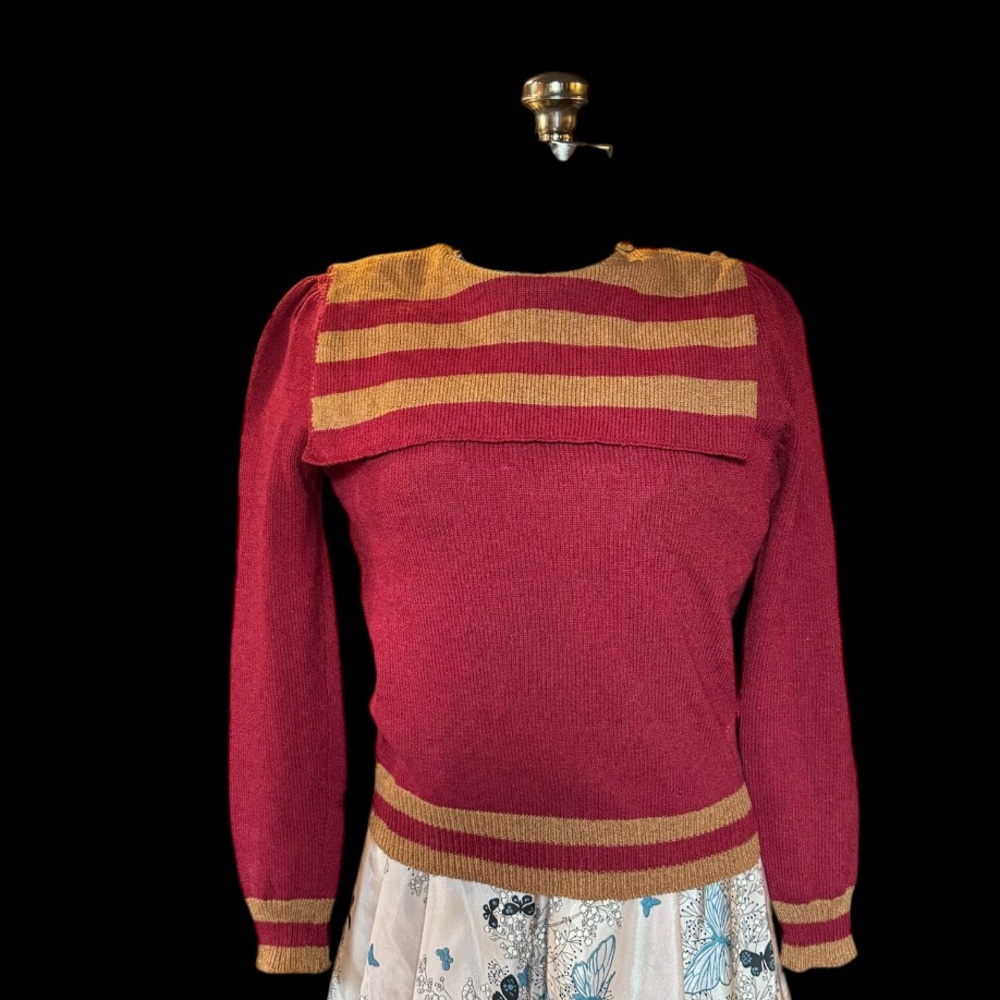 Vintage nautical style wool sweater